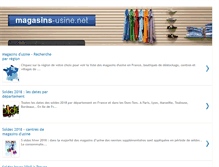 Tablet Screenshot of magasins-usine.net